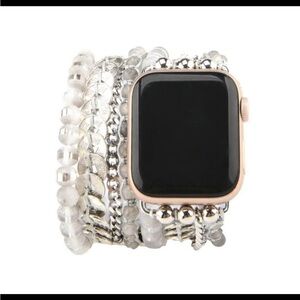 Victoria Emerson Silver Beaded Watch Band